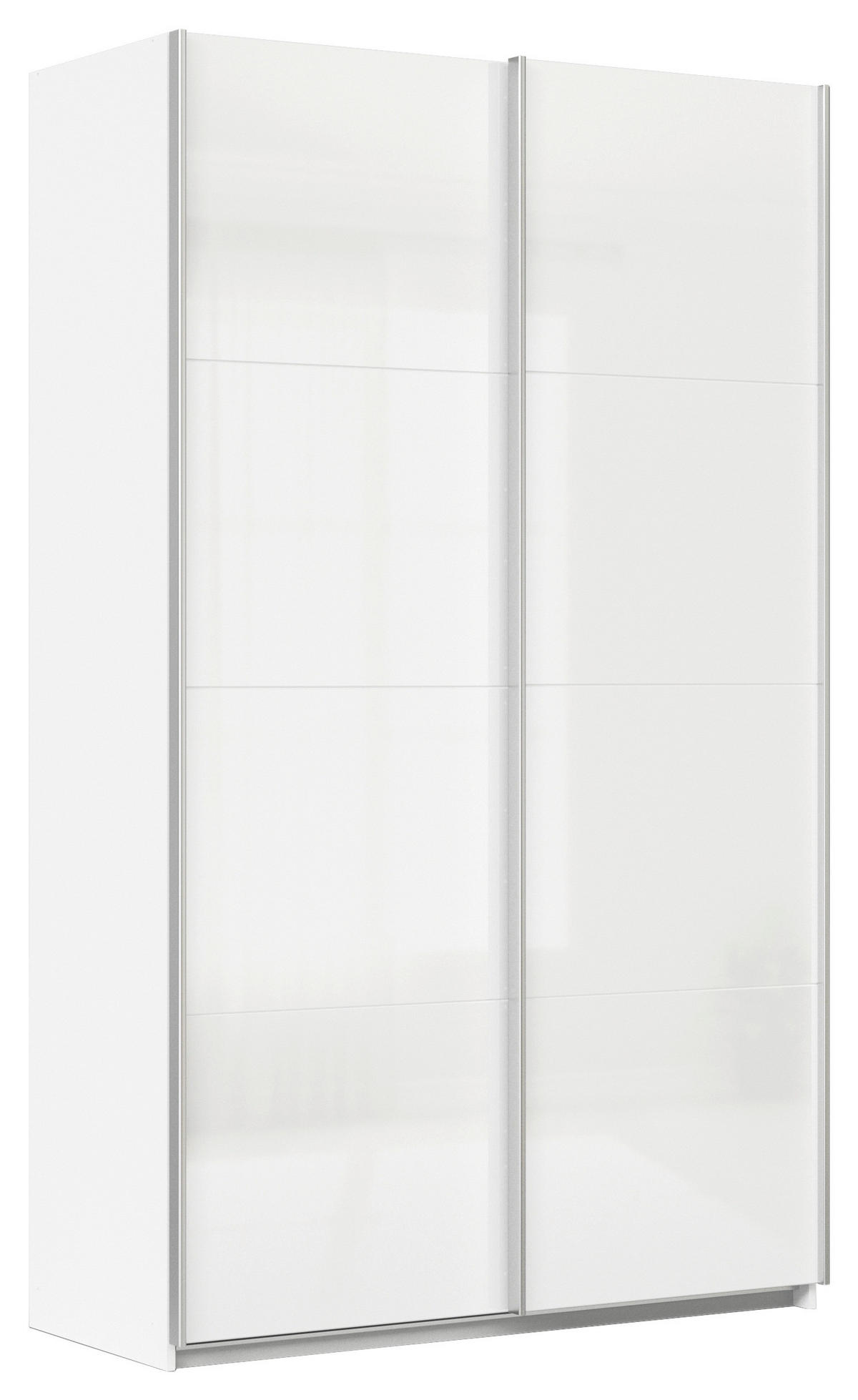SCHWEBETÜRENSCHRANK in Weiss  - Chromfarben/Weiss, Konventionell, Holzwerkstoff/Metall (136/210/57cm) - Xora