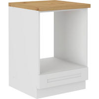 HERDUMBAUSCHRANK 60/86/60 cm  in Weiß  - Eiche Artisan/Weiß, ROMANTIK / LANDHAUS, Holzwerkstoff (60/86/60cm) - MID.YOU