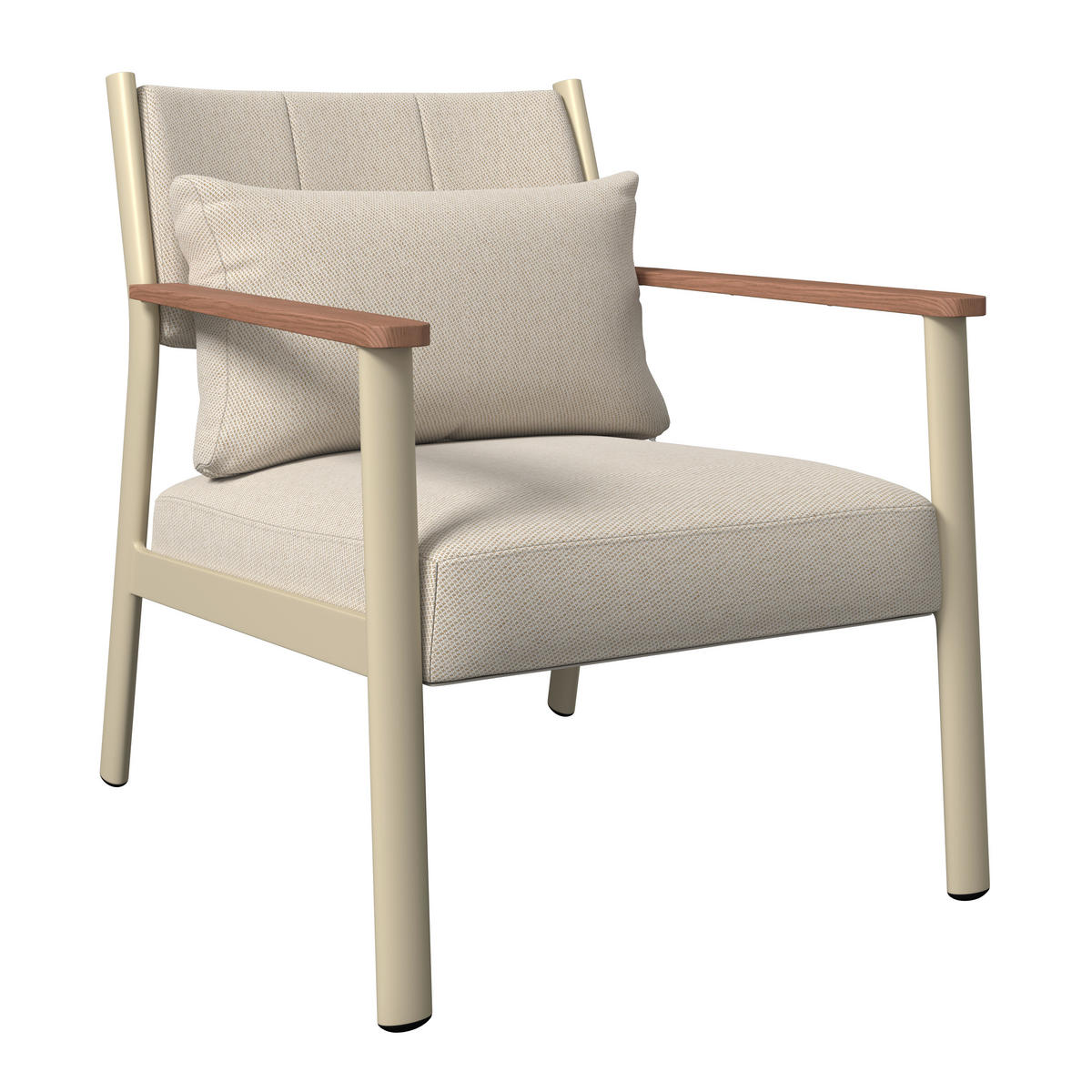 GARTENSET  4-teilig  - Beige/Naturfarben, Design, Holz/Textil - Ambia Garden