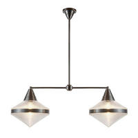 HÄNGELEUCHTE 103,1/37,6/136,5 cm  - Bronzefarben, KONVENTIONELL, Glas/Metall (103,1/37,6/136,5cm) - Elstead Lighting