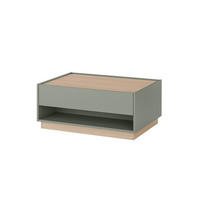 COUCHTISCH 90/60/38 cm  in Holzwerkstoff Stauraum, offenes Fach  - Eichefarben/Grün, Design, Holzwerkstoff (90/60/38cm) - Modante