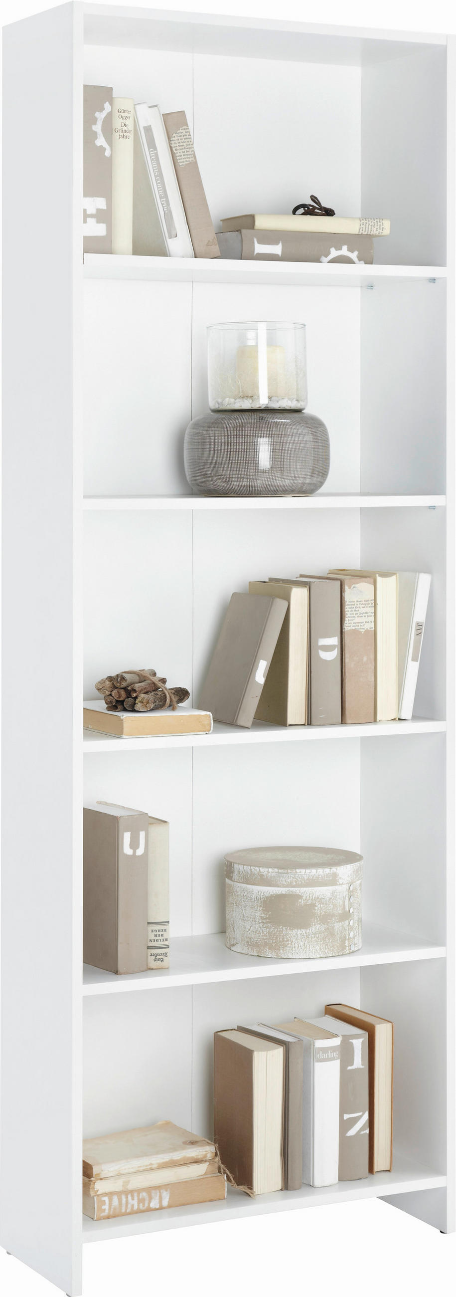 ETAJERĂ  60/175/24 cm alb  - alb, Design, material pe bază de lemn (60/175/24cm) - Boxxx