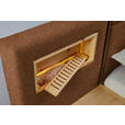 BETT 180/200 cm  in Zirbelkieferfarben, Rostfarben  - Rostfarben/Zirbelkieferfarben, Natur, Holz/Textil (180/200cm) - Valnatura