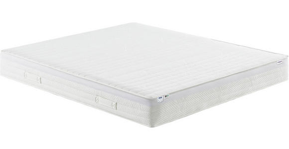 TASCHENFEDERKERNMATRATZE 180/200 cm Höhe ca. 23 cm  - Weiß, KONVENTIONELL, Textil (180/200cm) - Sleeptex