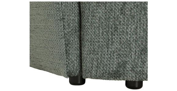 SCHLAFSOFA Chenille Dunkelgrün - Dunkelgrün/Schwarz, KONVENTIONELL, Kunststoff/Textil (238/74/107cm) - Carryhome