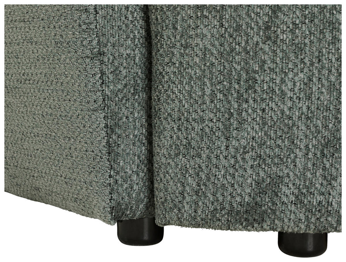SCHLAFSOFA Chenille Dunkelgrün  - Dunkelgrün/Schwarz, KONVENTIONELL, Kunststoff/Textil (238/74/107cm) - Carryhome