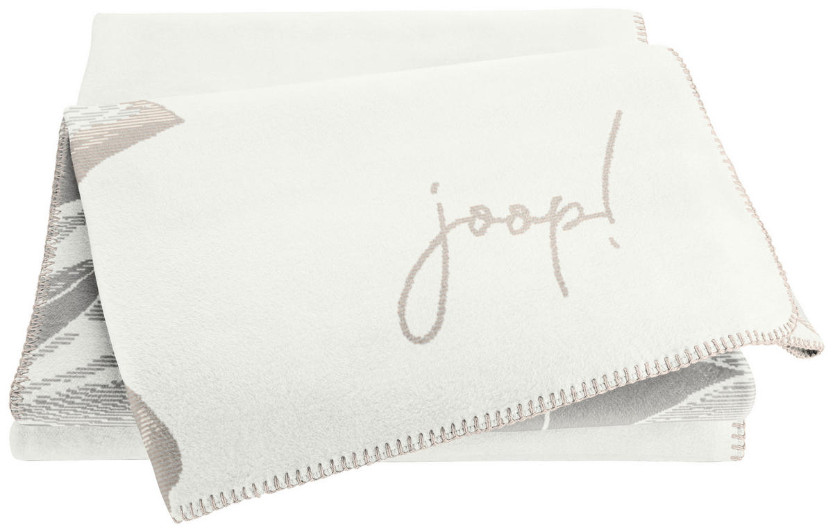 DOMÁCÍ DEKA, bavlna, 150/200 cm - bílá/světle šedá, Basics, textil (150/200cm) - Joop!