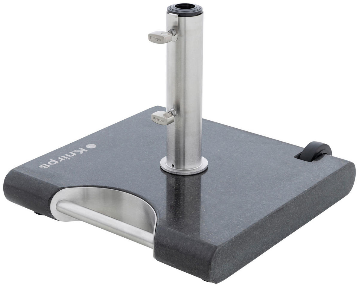 SONNENSCHIRMSTÄNDER Granit Anthrazit  - Anthrazit, Basics, Stein/Metall (48/7/48cm) - KNIRPS