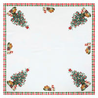 UBRUS, 80/80 cm, bílá - bílá, Trend, textil (80/80cm) - X-Mas