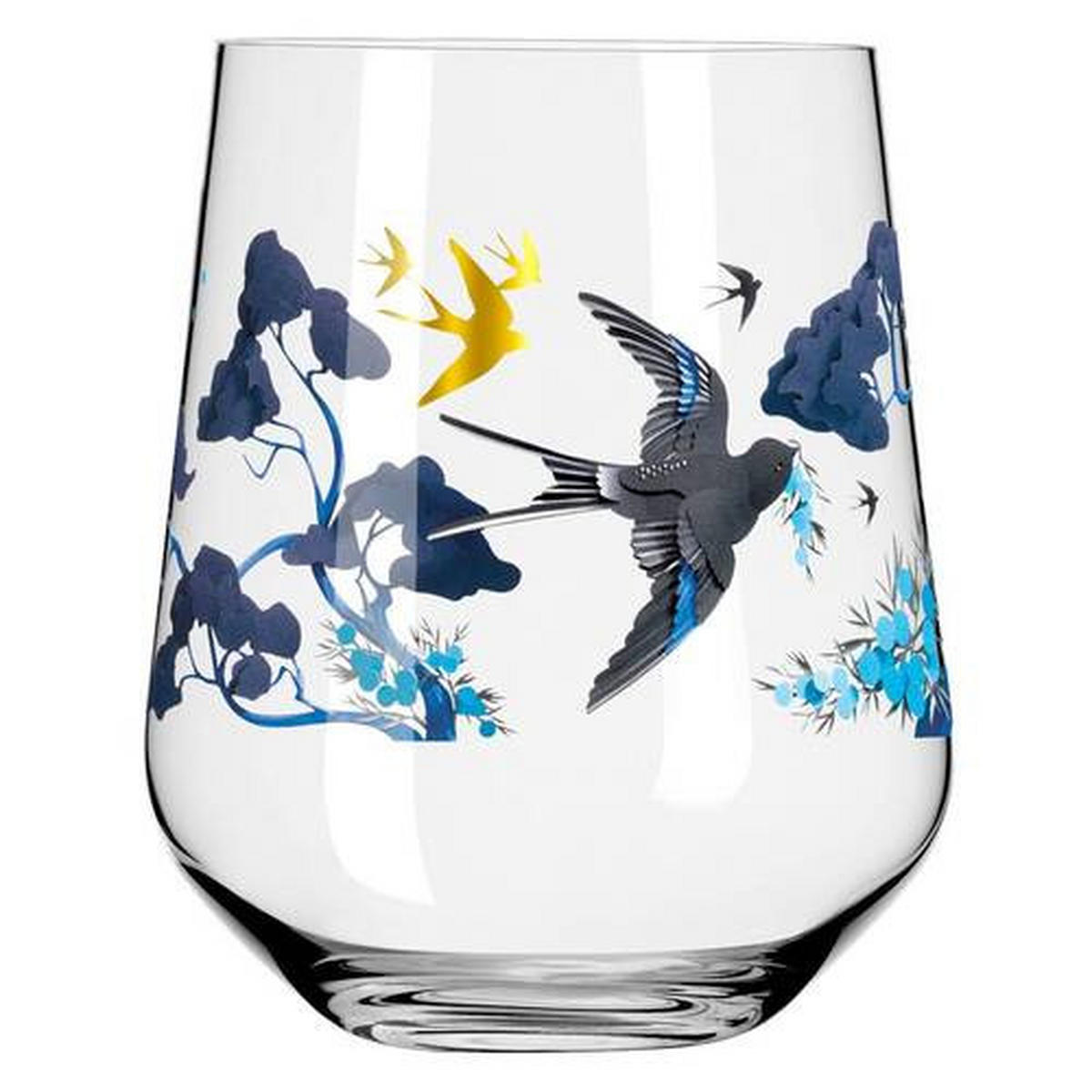 GINGLAS 710 ml 2-teilig  - Goldfarben/Schwarz, LIFESTYLE, Glas (10,2/10,2/12,4cm) - Ritzenhoff