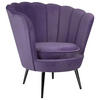 FOTELJA tekstil  ljubičasta   - ljubičasta/crna, Trend, tekstil/metal (83/87/76cm) - Xora