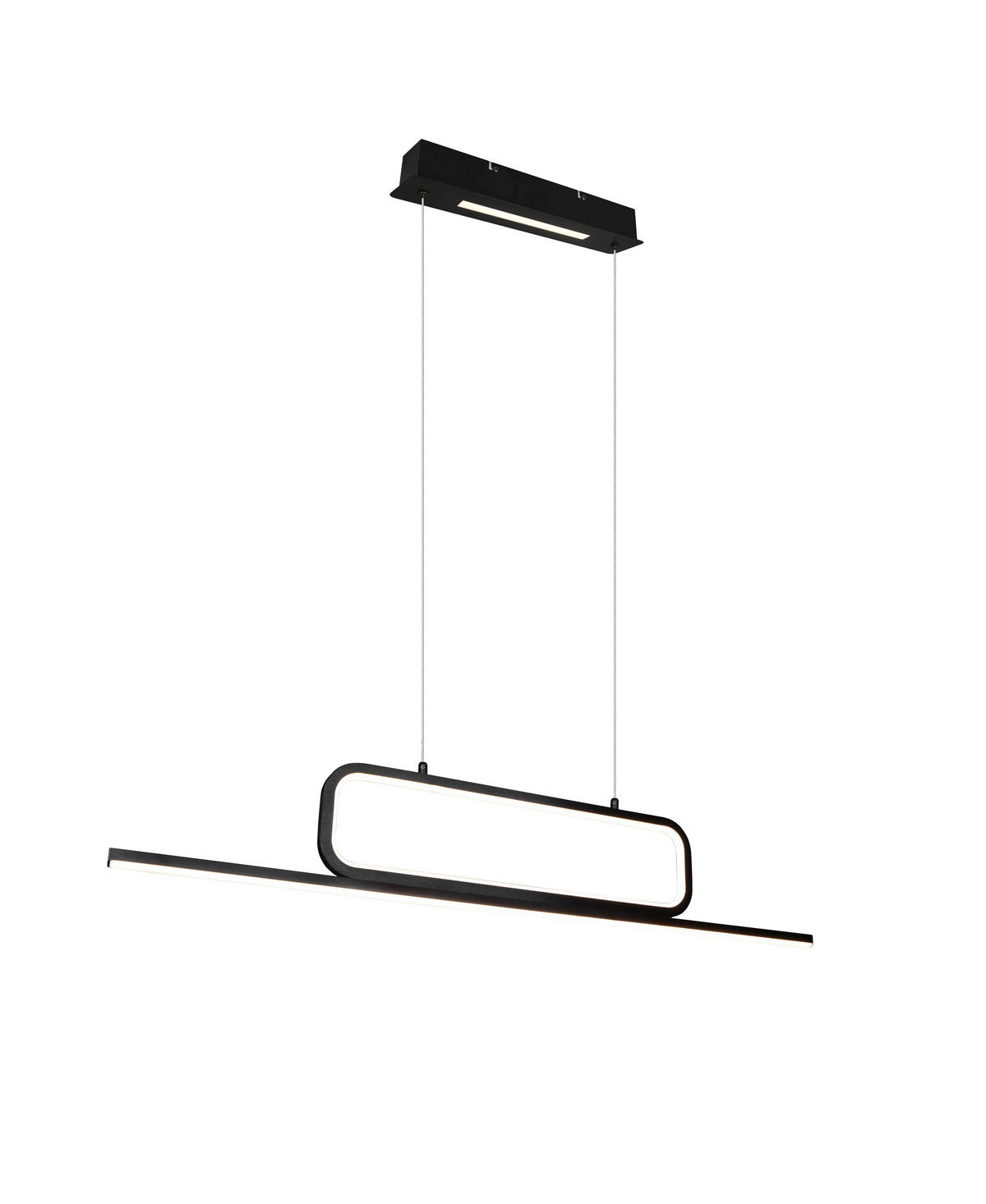 LED-HÄNGELEUCHTE 110/7,5/150 cm    - Schwarz, Design, Metall (110/7,5/150cm) - Trio Leuchten