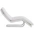 RELAXLIEGE Echtleder Weiß - Chromfarben/Weiß, Design, Leder/Metall (65/101/158cm) - Chilliano RELAXLIEGE Echtleder Weiß - Chromfarben/Weiß, Design, Leder/Metall (65/101/158cm) - Chilliano