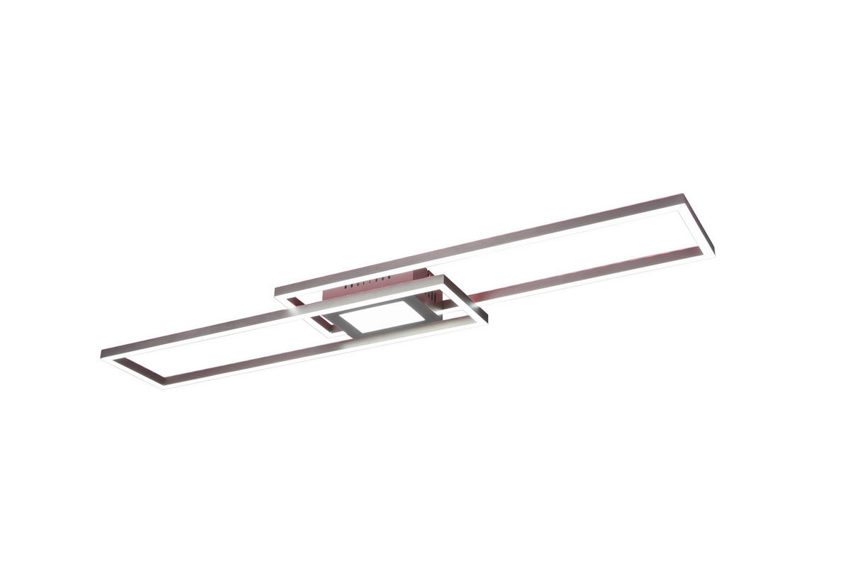 LED-DECKENLEUCHTE 38 W     - Nickelfarben, Basics, Metall (110/7/21cm) - Trio Leuchten