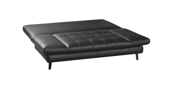 SCHLAFSOFA in Echtleder Anthrazit  - Anthrazit/Schwarz, Design, Leder/Metall (209/94/94cm) - Novel