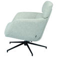 RELAXSESSEL Webstoff    - Beige/Schwarz, Design, Textil/Metall (73/86/83cm) - Dieter Knoll