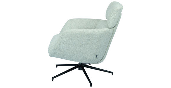 RELAXSESSEL Webstoff    - Beige/Schwarz, Design, Textil/Metall (73/86/83cm) - Dieter Knoll