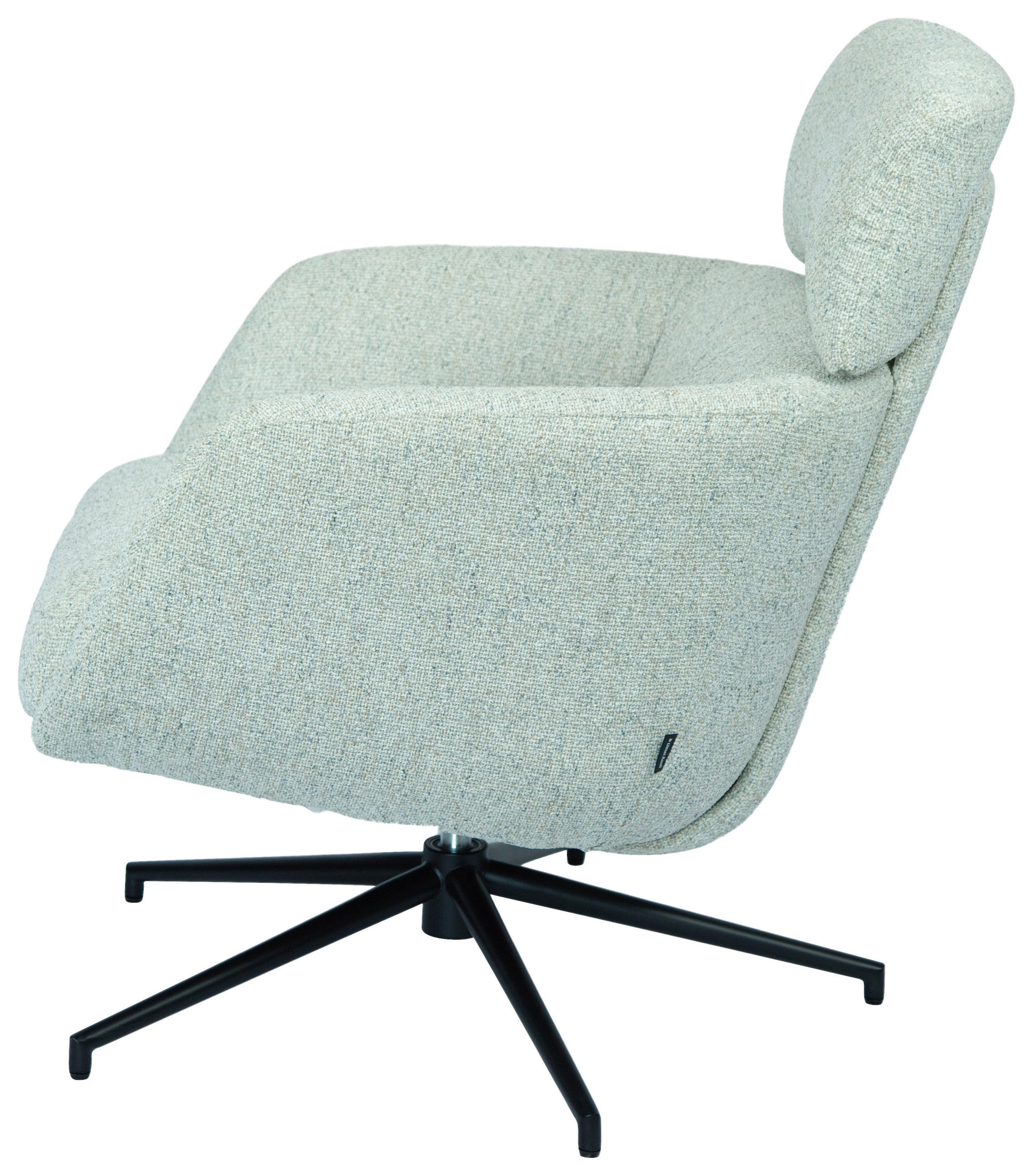 RELAXSESSEL Webstoff    - Beige/Schwarz, Design, Textil/Metall (73/86/83cm) - Dieter Knoll
