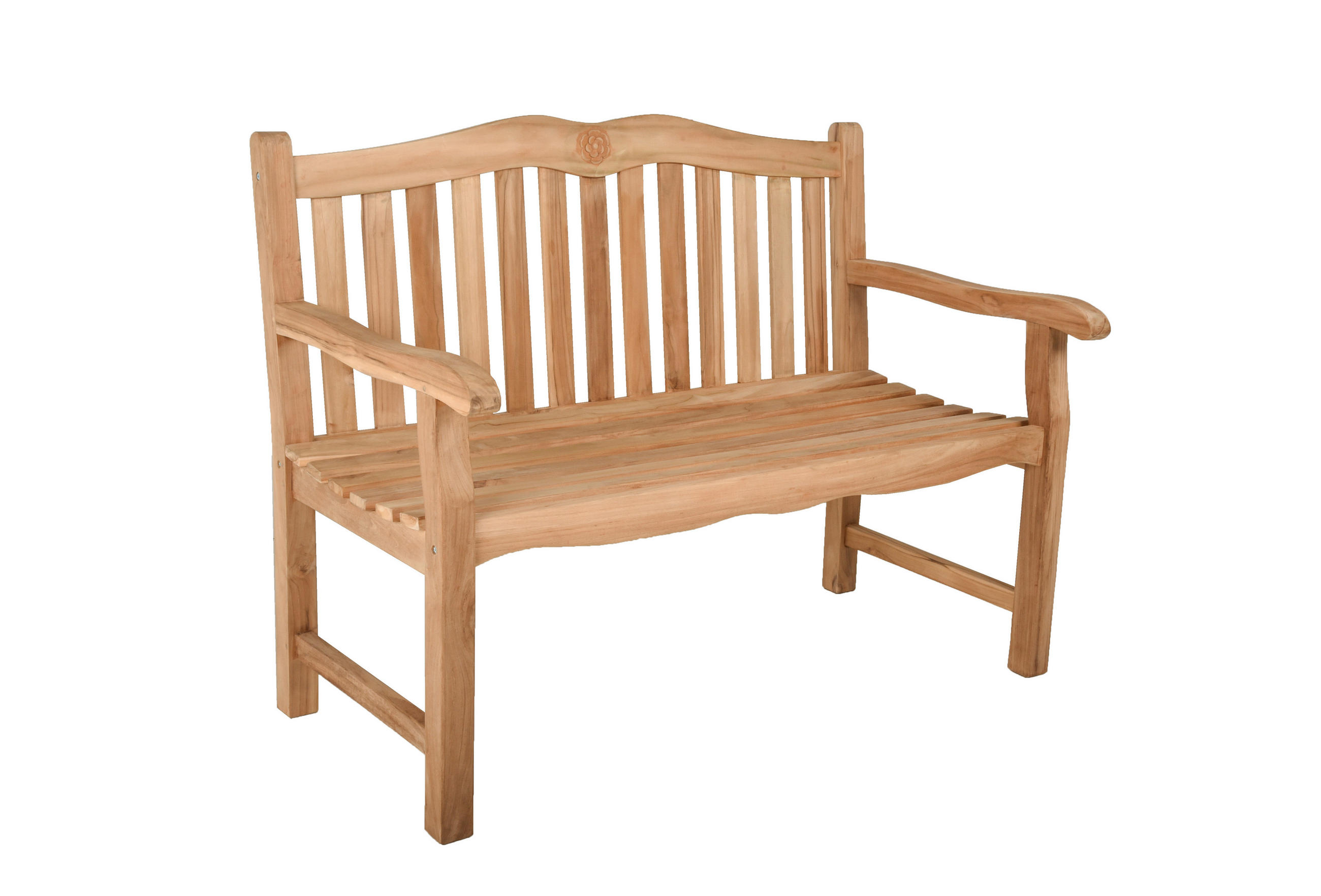 GARTENBANK 120/92/63 cm Teakholz   - Naturfarben, Basics, Holz (120/92/63cm) - Gardenson