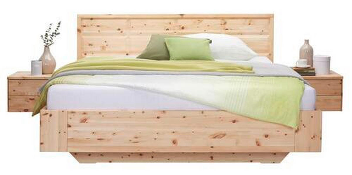 BETT 180/200 cm  in Zirbelkieferfarben   - Zirbelkieferfarben, Natur, Holz (180/200cm) - Valnatura