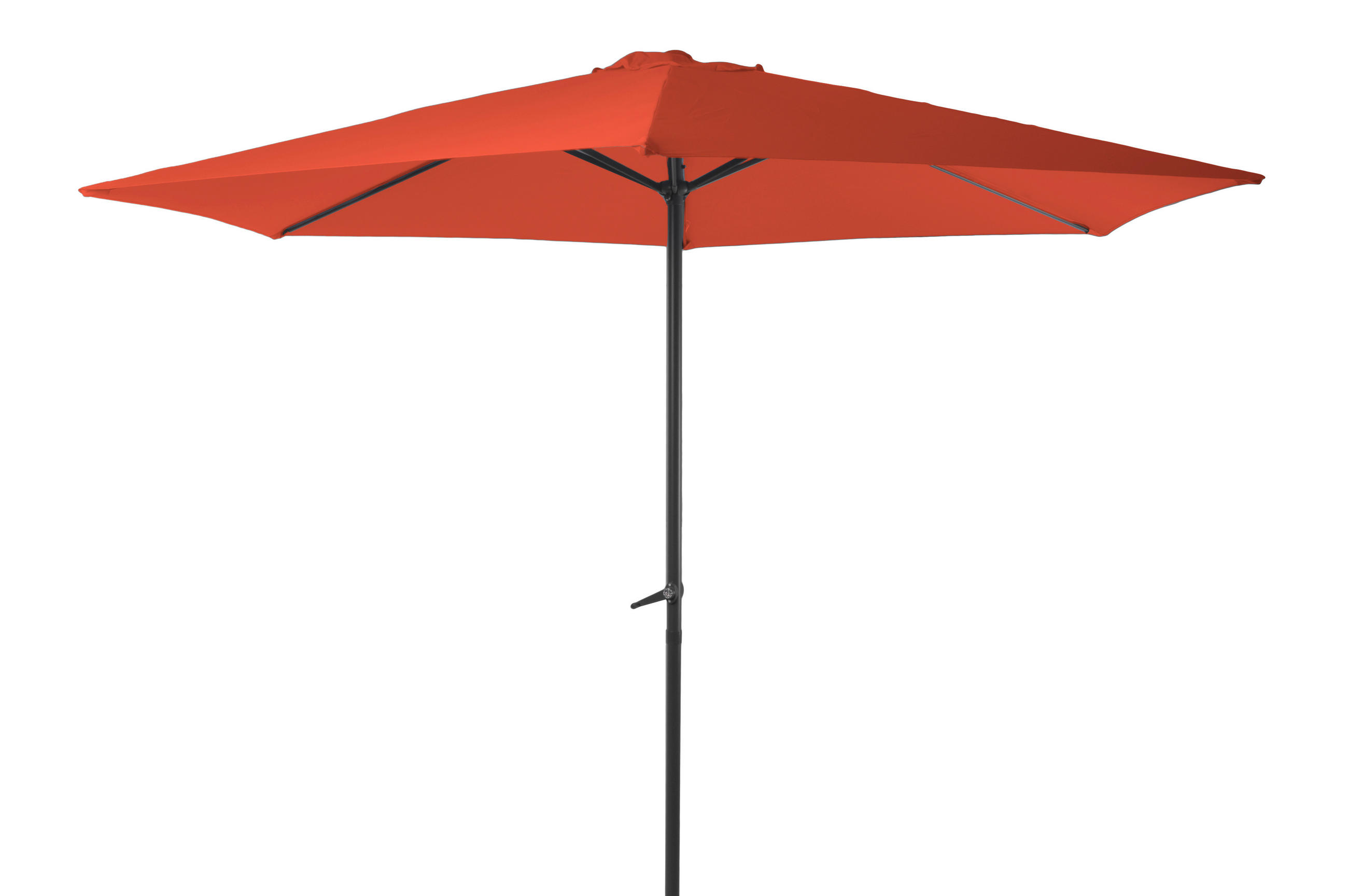 SONNENSCHIRM 300 cm Terracotta  - Terracotta/Grau, MODERN, Textil/Metall (300/250cm) - Gardenson