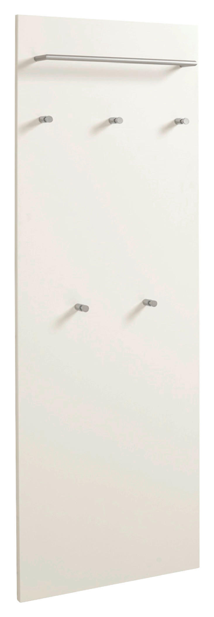 GARDEROBENPANEEL in 60/170/10 cm - Silberfarben/Weiß, Design, Holzwerkstoff (60/170/10cm)
