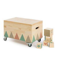 SPIELZEUGTRUHE TREASURE HUNTER  - Naturfarben, Basics, Holz (50/30/32cm) - MUDDY BUDDY