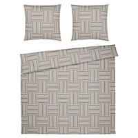 WENDEBETTWÄSCHE Makosatin 200/200 cm  - Sandfarben, Design, Textil (200/200cm) - Joop!