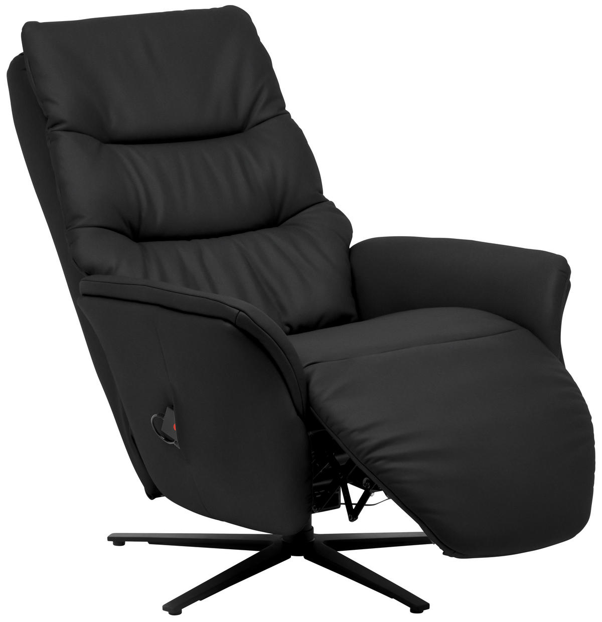 MASSAGESESSEL Echtleder Grau    - Anthrazit/Grau, KONVENTIONELL, Leder/Metall (74/114/97cm) - Himolla