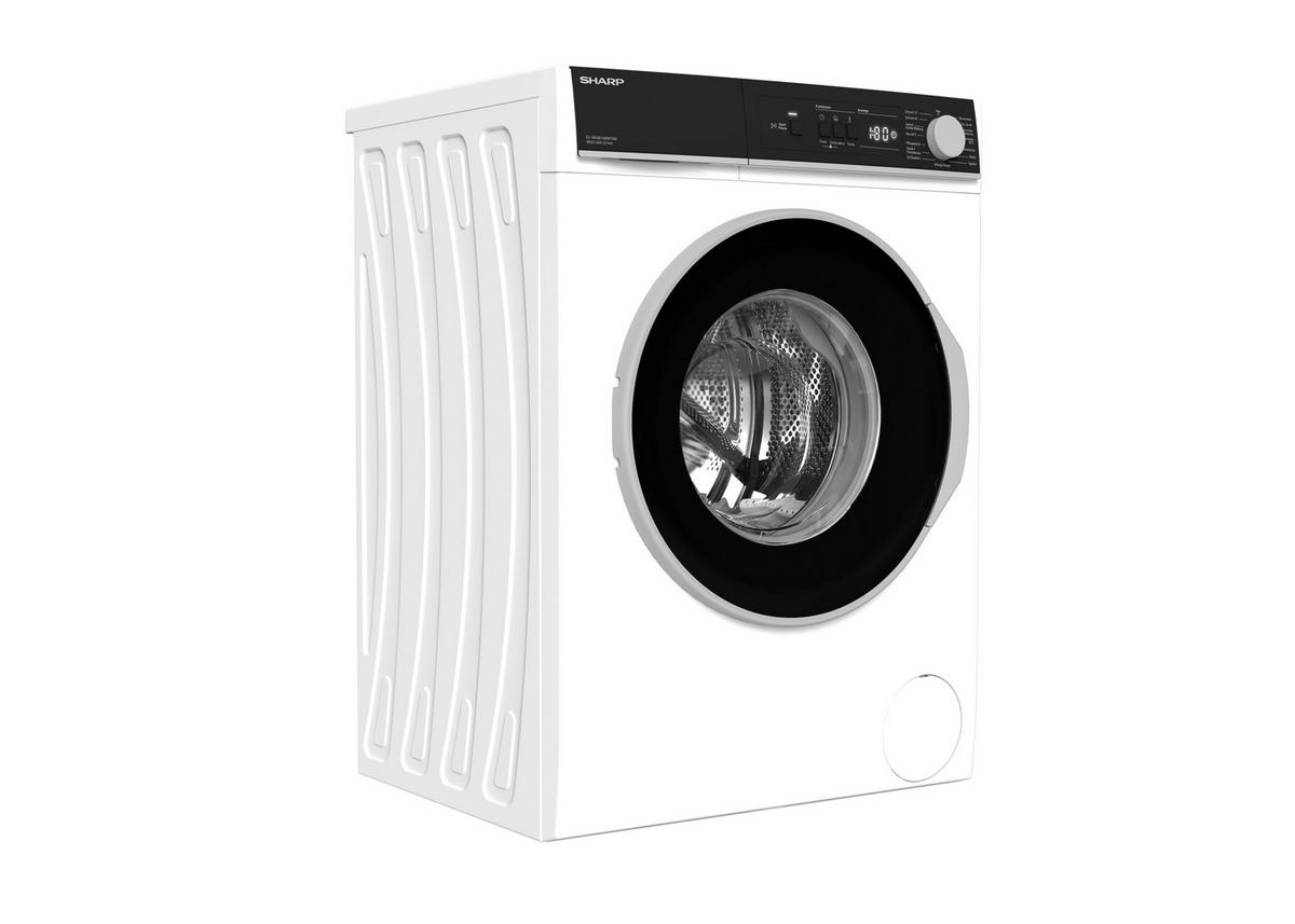 WASCHMASCHINE ES-NFA814BW1NA-DE  - Weiß, Basics, Glas/Kunststoff (60/85/53cm) - Sharp