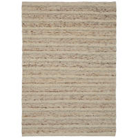 ROČNO TKANA PREPROGA Nova  130/190 cm  tkano  krem barve  - krem barve, Konvencionalno, tekstil (130/190cm) - Linea Natura