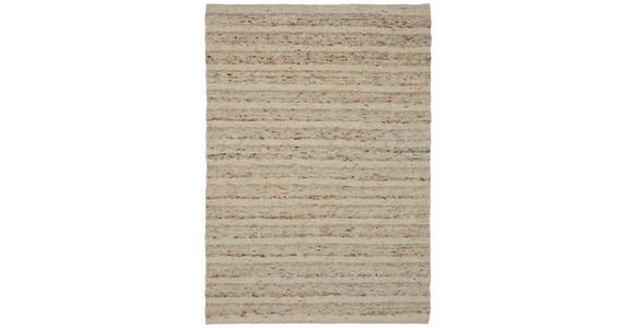HANDWEBTEPPICH 60/110 cm Nova Creme  - Creme, KONVENTIONELL, Textil (60/110cm) - Linea Natura