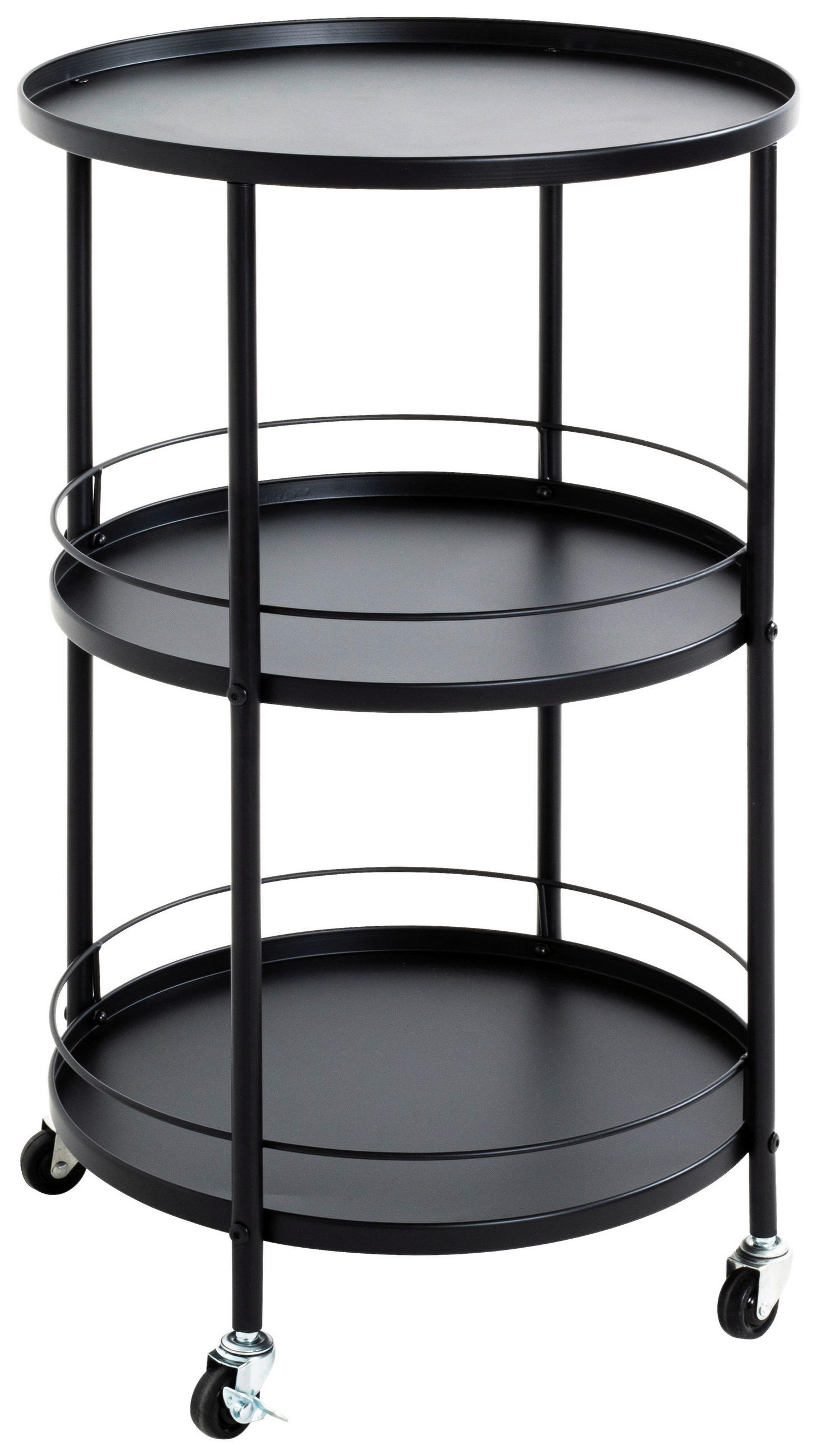 Lomoco SERVÍROVACÍ VOZÍK, černá, 45/75 cm