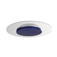 LED-DECKENLEUCHTE Zaniah 29/29/4 cm   - Blau, KONVENTIONELL, Kunststoff/Metall (29/29/4cm)