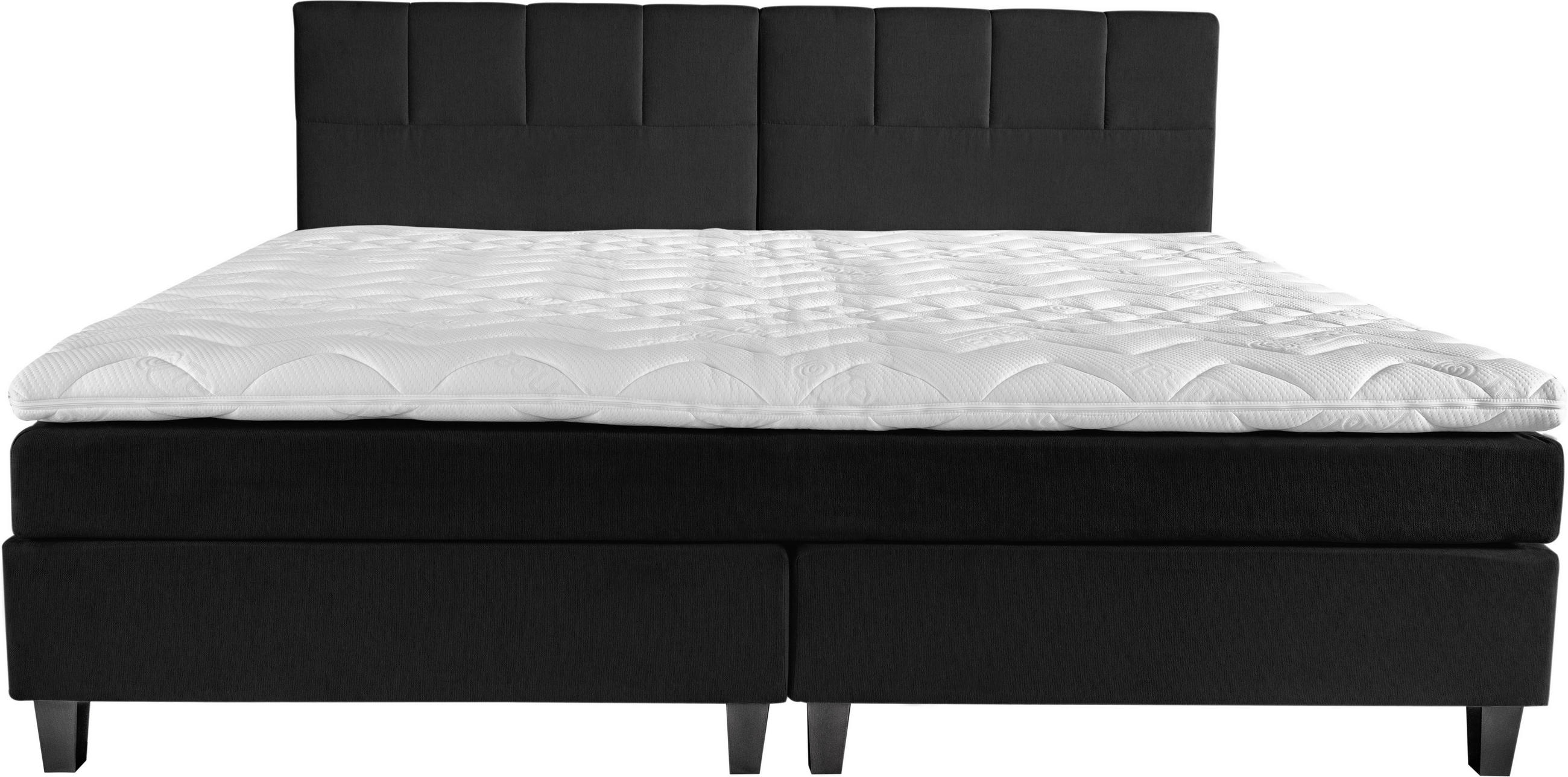 BOXSPRINGBETT 240/200 cm  in Graphitfarben  - Dunkelgrau/Graphitfarben, Trend, Holz/Textil (240/200cm) - Esposa