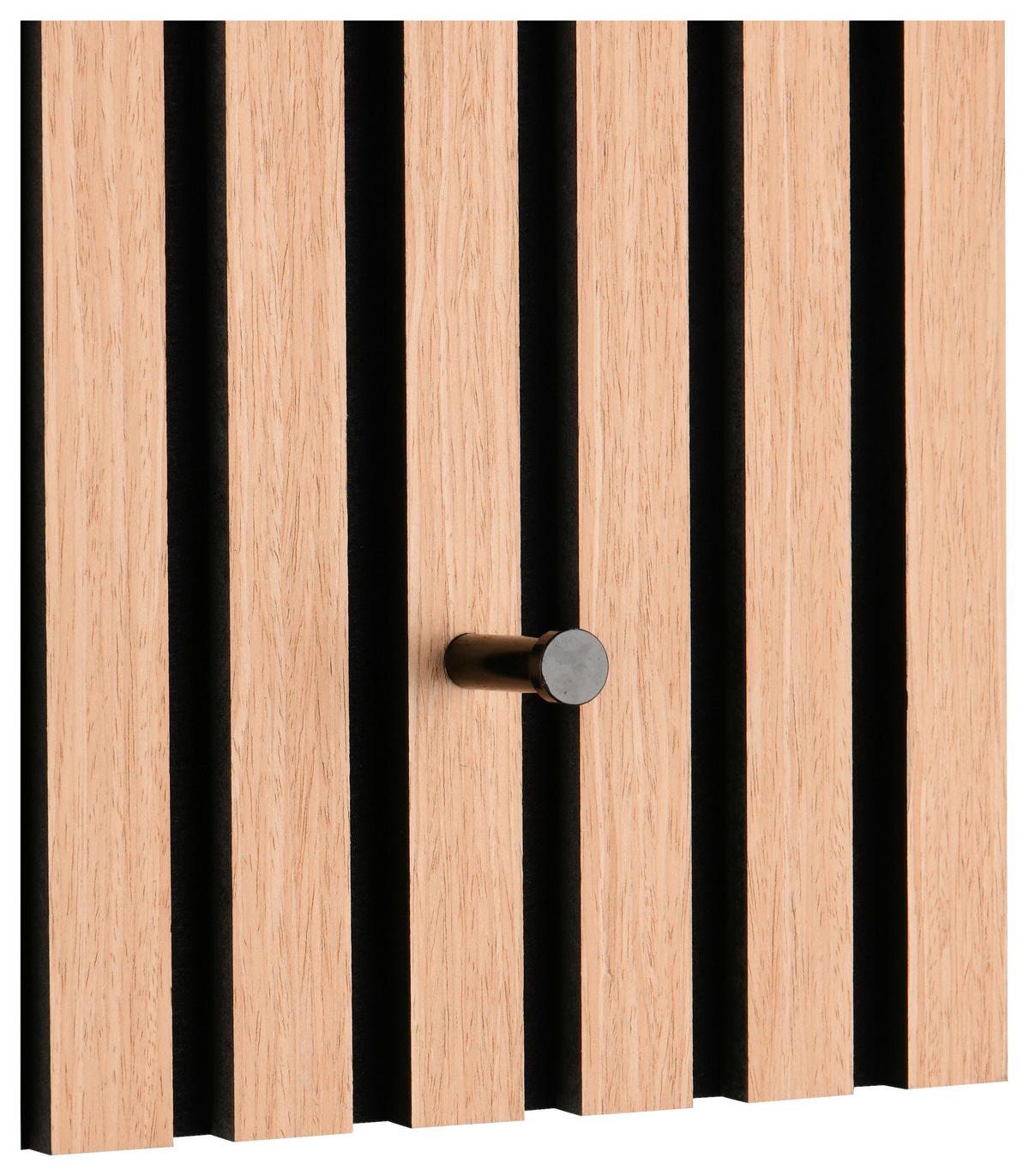 GARDEROBENPANEEL  in 60/30/7 cm  - Schwarz/Eiche Artisan, MODERN, Holzwerkstoff/Textil (60/30/7cm) - Xora