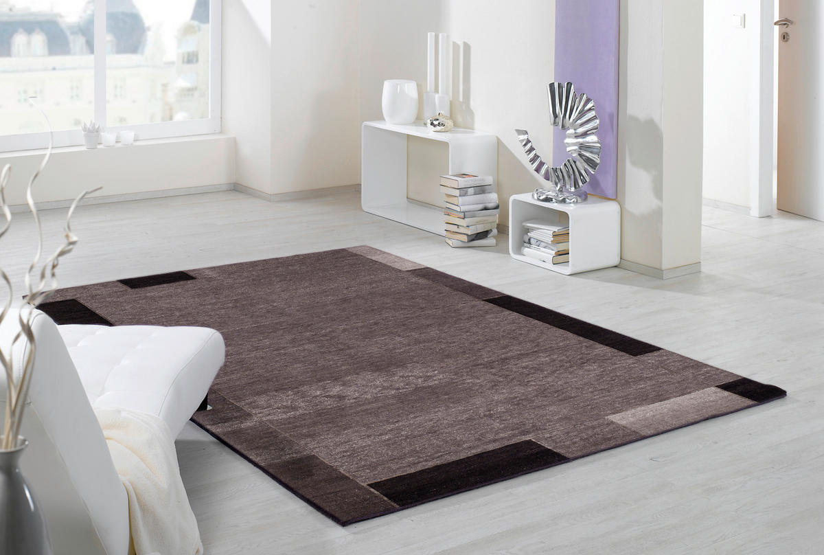 WOLLTEPPICH 70/140 cm Dunkelgrau rechteckig  - Dunkelgrau, Basics, Textil (70/140cm) - Cazaris