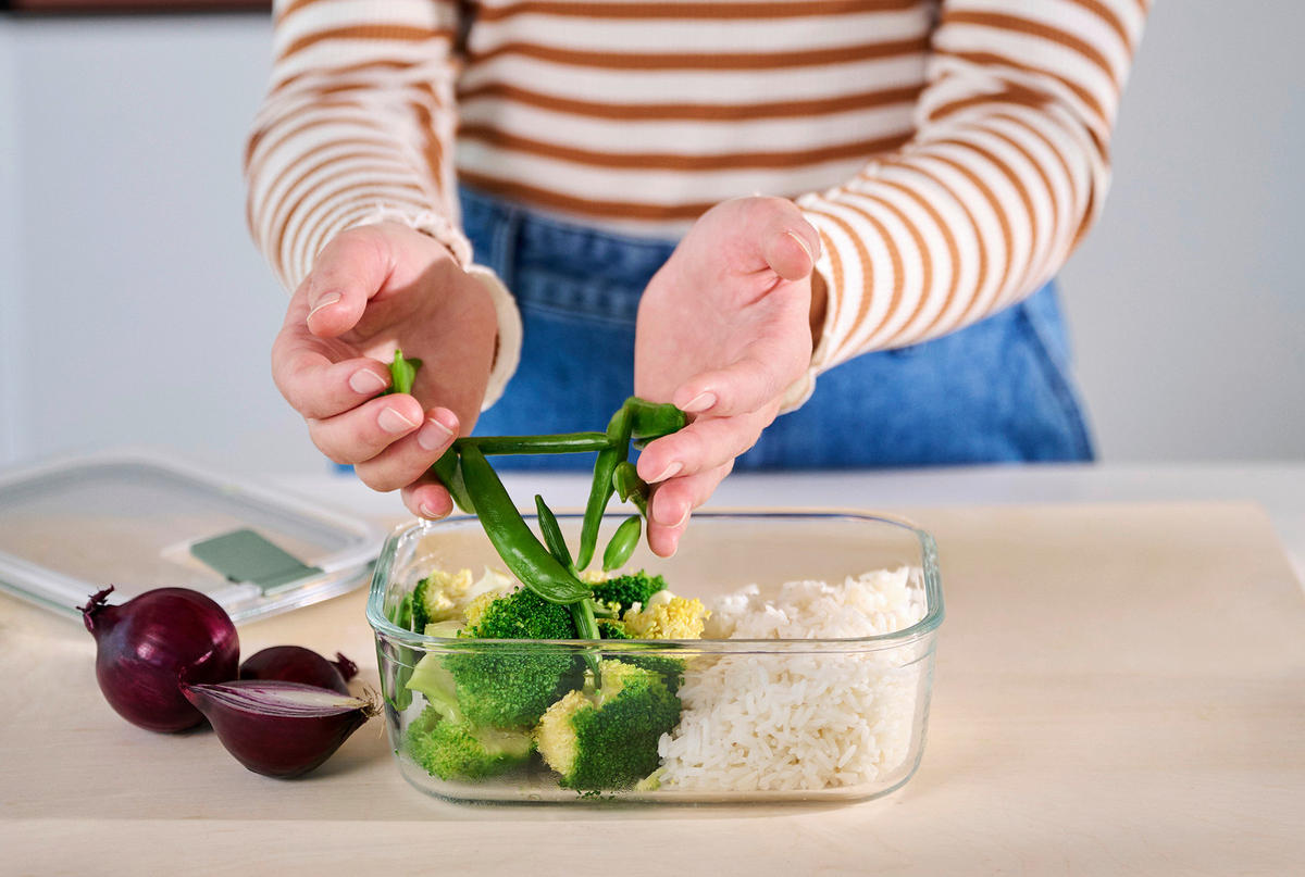 FRISCHHALTEDOSE Easyclip 1,5 L  - Klar/Salbeigrün, Basics, Kunststoff (16,7/7,0/23,8cm) - Mepal