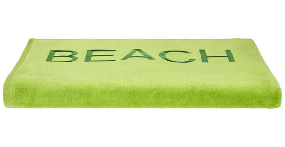 Strandtuch ca. 180/100cm Hellgrün - Hellgrün, Basics, Textil (180/100cm) - Luca Bessoni