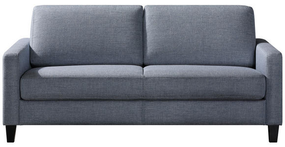 SCHLAFSOFA Webstoff Blau, Grau - Blau/Schwarz, MODERN, Holz/Textil (184/87/102cm) - Dieter Knoll