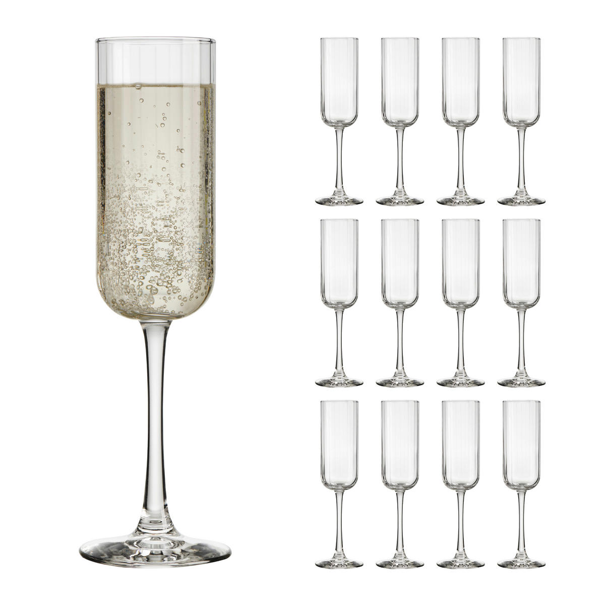 GLÄSERSET LINEAR  12-teilig  - Klar, Basics, Glas (7/23,5cm)