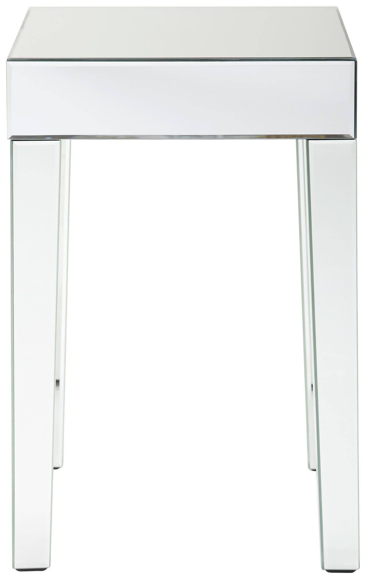 BEISTELLTISCH 40/40/60 cm Klar quadratisch  - Klar, Trend, Glas/Holzwerkstoff (40/40/60cm) - Xora