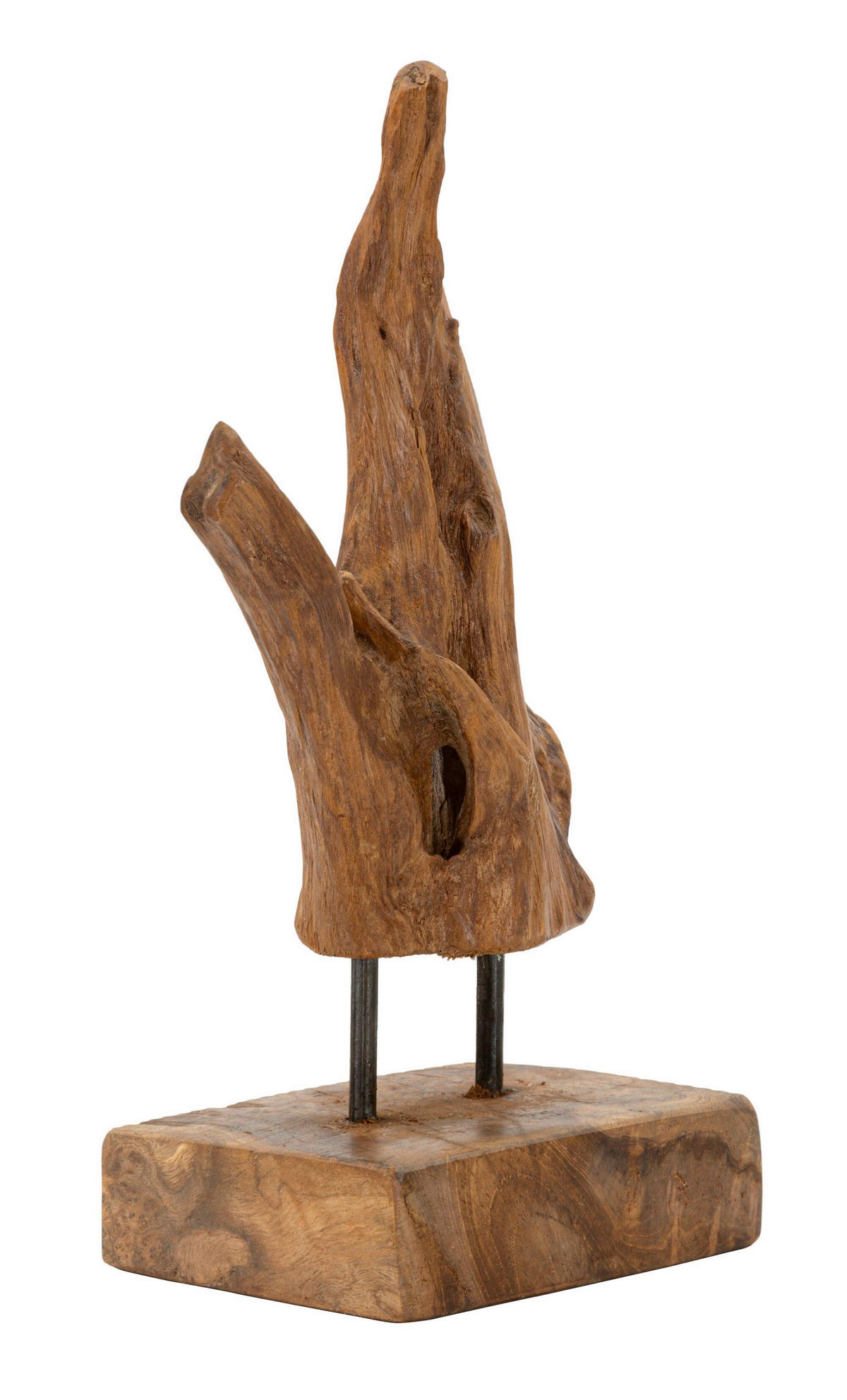 SKULPTUR - Braun, Basics, Holz (20/34/11cm)