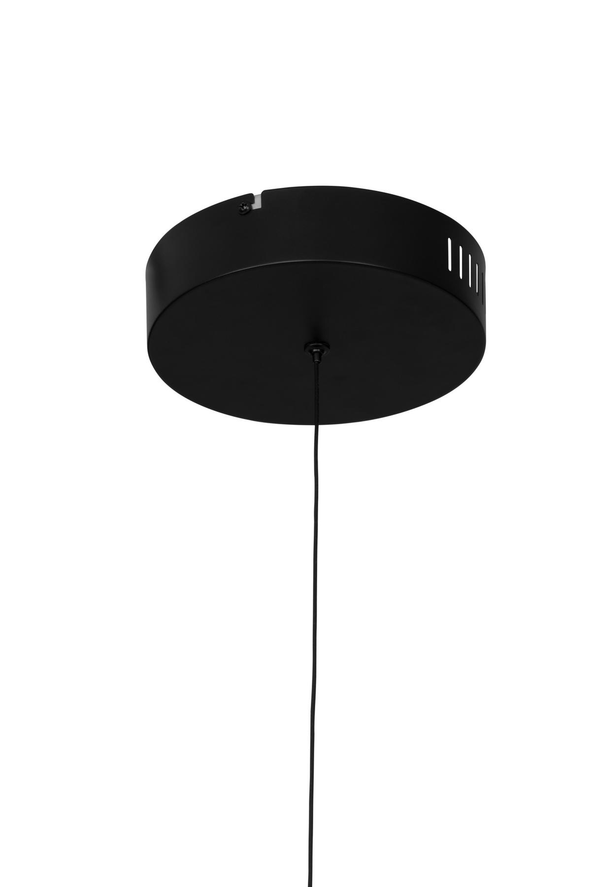 LED-HÄNGLAMPA Ontario 30/150 cm  - svart/guldfärgad, Design, metall/plast (30/150cm) - Novel