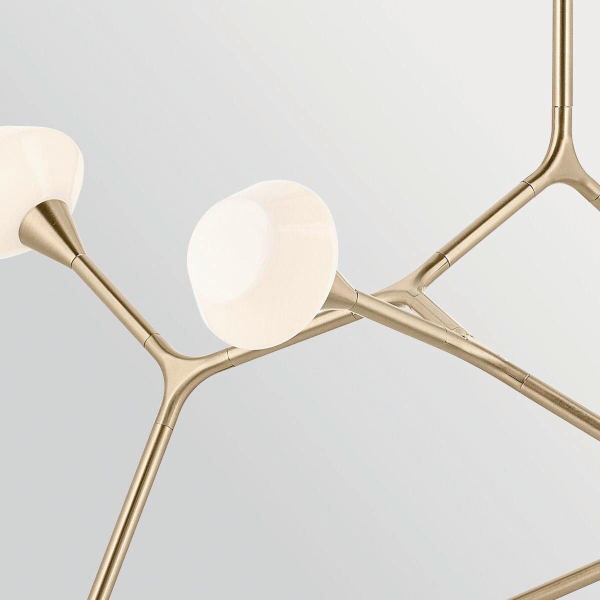 KRONLEUCHTER Kichler 79,4/133,4/67,3 cm  - Champagner, Design, Glas/Metall (79,4/133,4/67,3cm) - Elstead Lighting