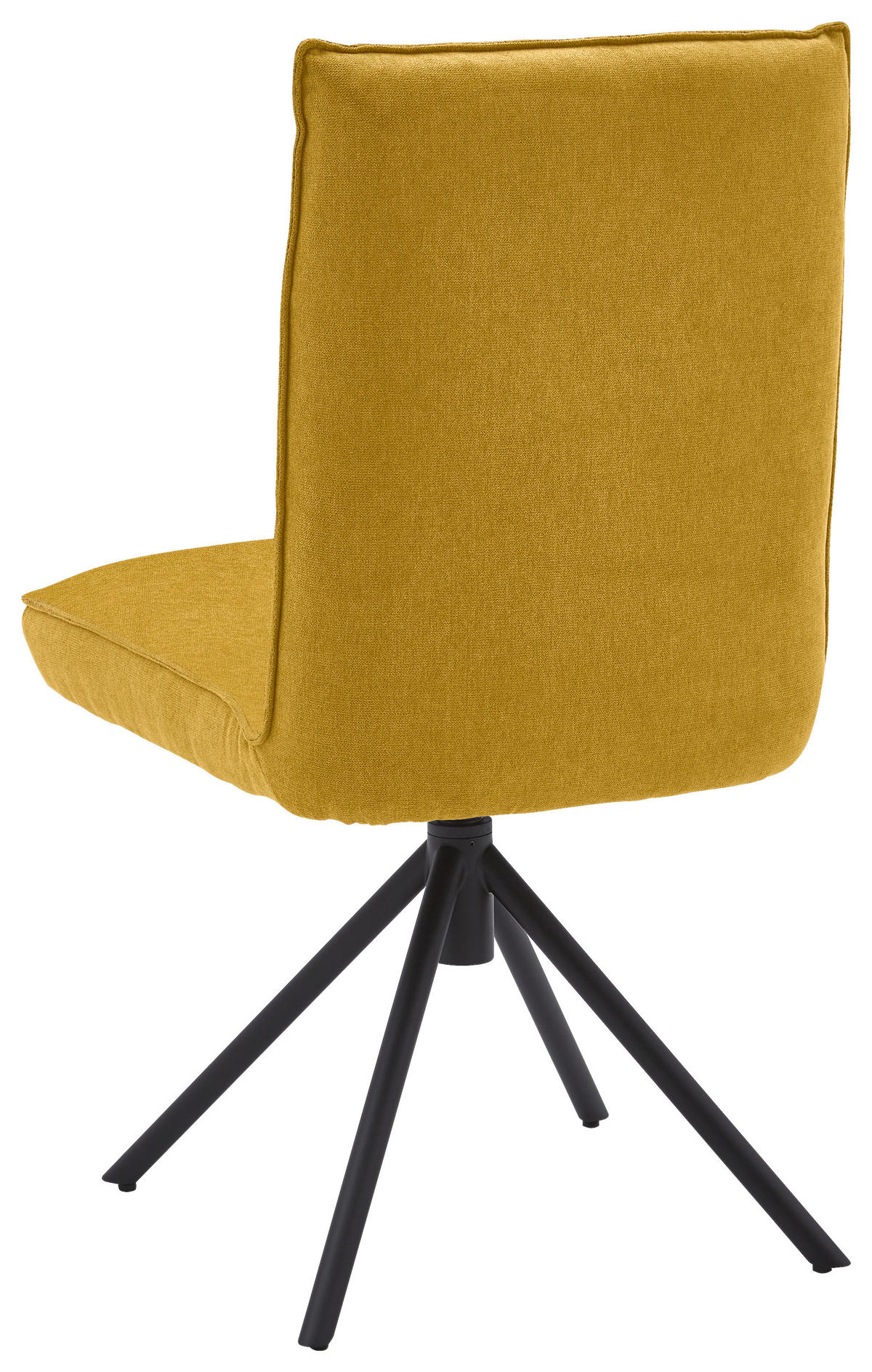STUHL  in Flachgewebe  - Gelb/Schwarz, Design, Textil/Metall (49/93/59cm) - Dieter Knoll