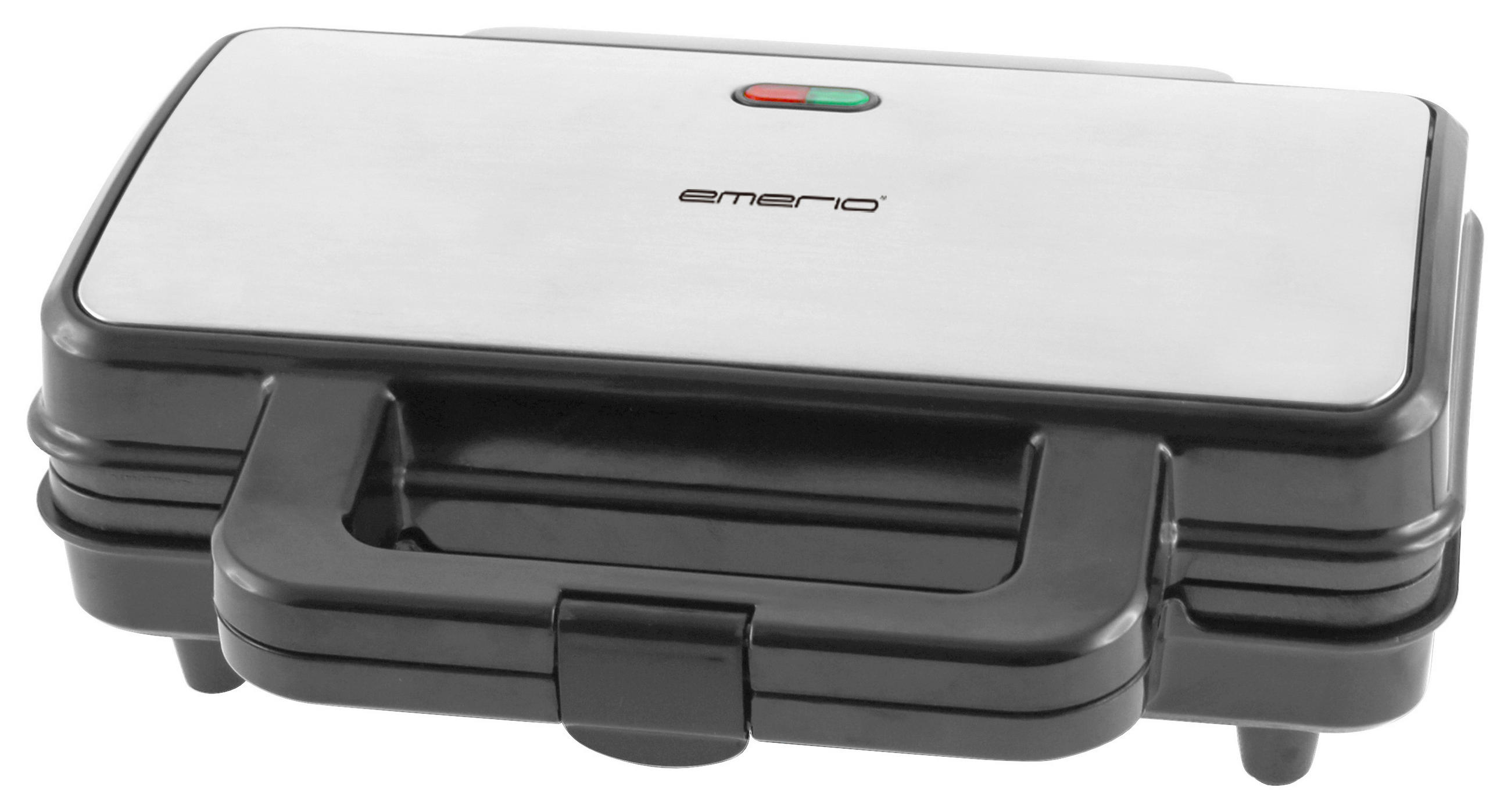 SANDWICHTOASTER - Edelstahlfarben, Basics, Kunststoff/Metall (29,2/10/24,3cm) - EMERIO