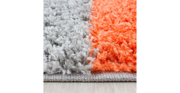 HOCHFLORTEPPICH 160/230 cm Life 1501 Weiß, Hellgrau, Terracotta  - Terracotta/Hellgrau, KONVENTIONELL, Textil (160/230cm) - Novel