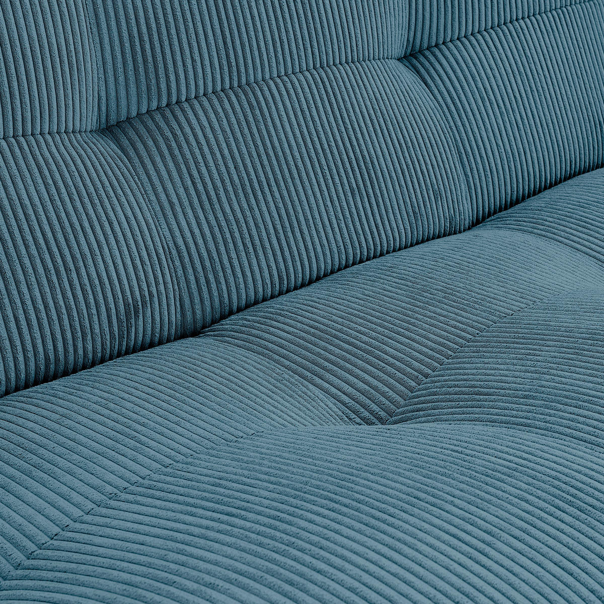 SOFFA i manchester petrol  - petrol, Trend, textil (185/390/210cm) - Livetastic