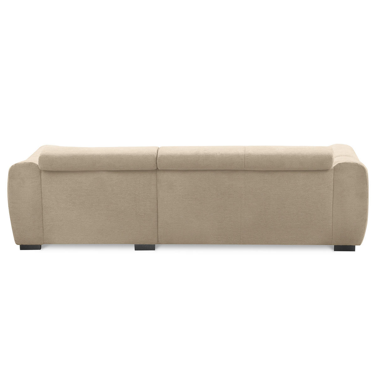 ECKSOFA  Webstoff Beige  - Beige/Schwarz, Design, Kunststoff/Textil (274/177cm) - Livetastic